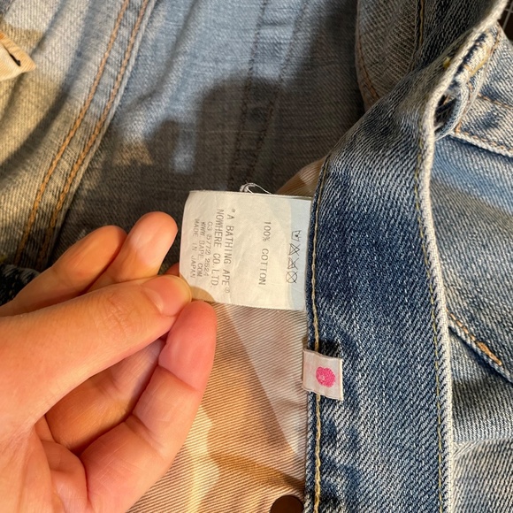 A Bathing Ape BAPE Women’s Star Logo Embroidered Straight Leg Jeans! - Picture 5 of 8